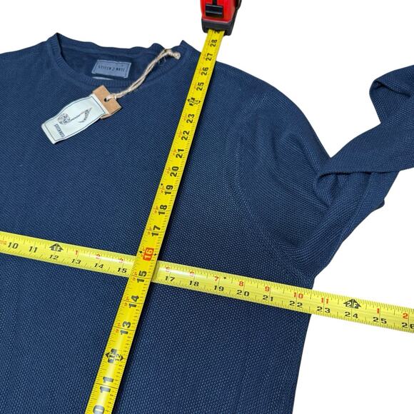 Stitch Note 100% Bamboo Men's Lightweight Shirt Large Blue L/S Sustainable NWT - Picture 6 of 7